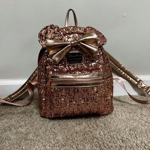 Loungefly Disney Rose Gold Backpack